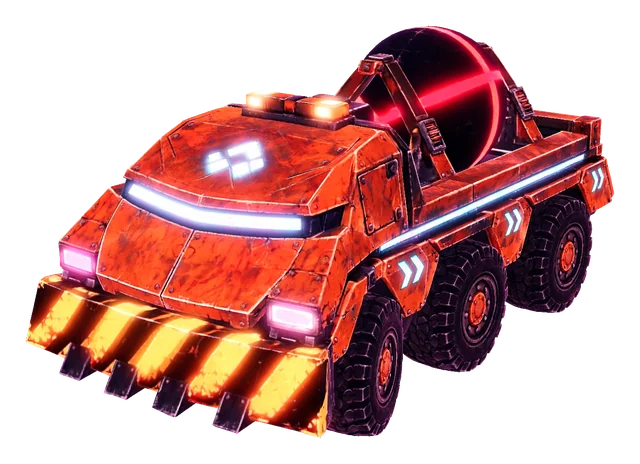 The Convoy truck in neon trim